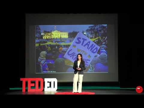 Katarina delivering her TED-Ed Student Talk