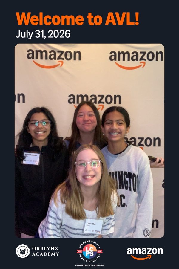 Orblynx students at the Amazon Visitor Landing partnership visit