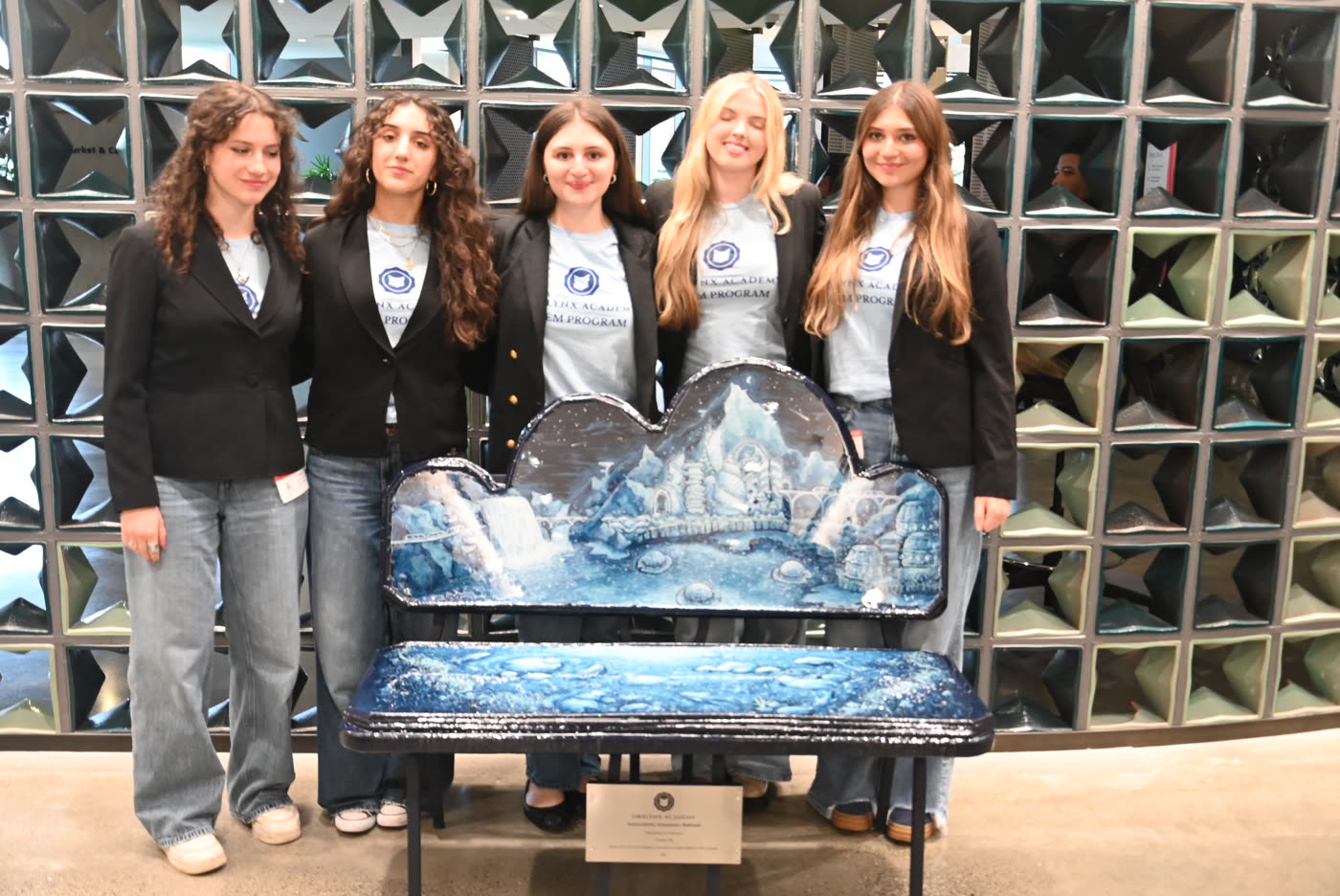 The Orblynx student team with the finished BioBench