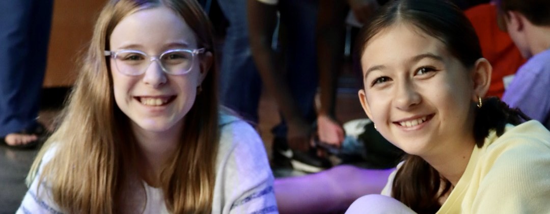 Two STEM for Girls students during a robotics challenge session